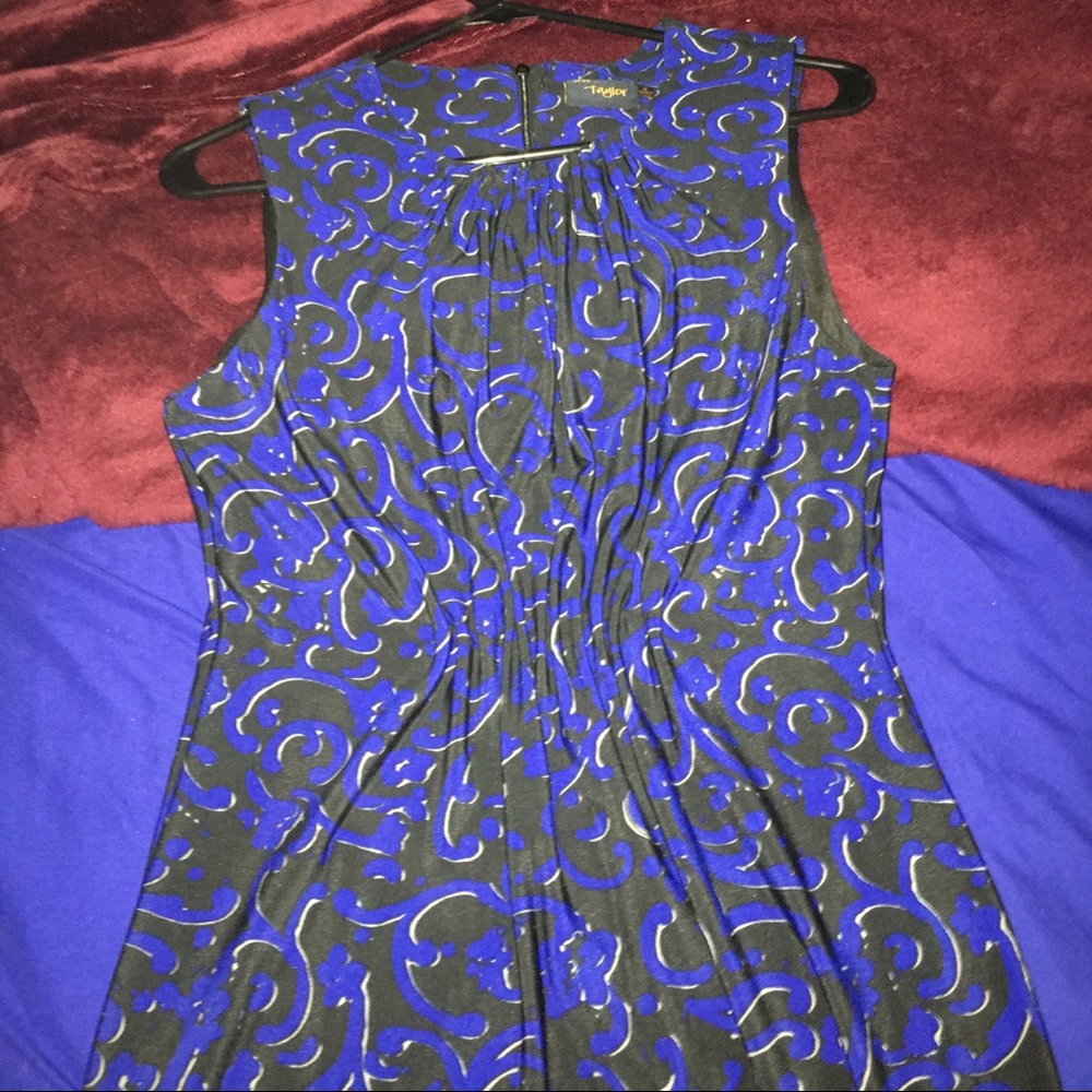 NWOT Cute Blue & Black Dress